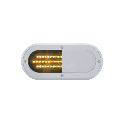 Led Cover Bezel (2) Oval Chrome Bezels / Covers 6