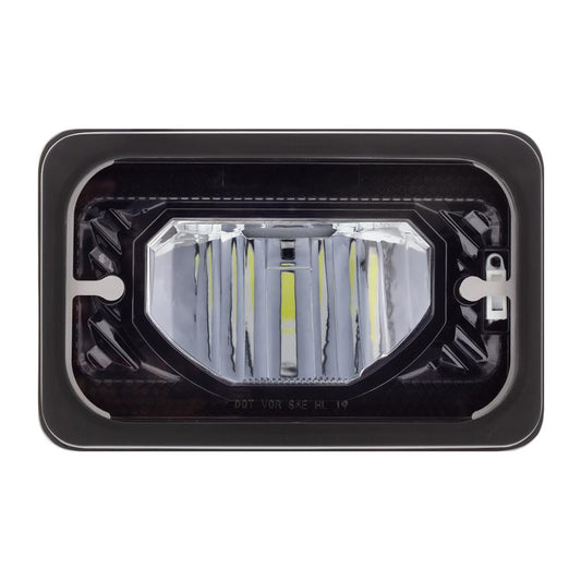ULTRALIT - Heated 4" X 6" LED Headlight High Beam - Blackout