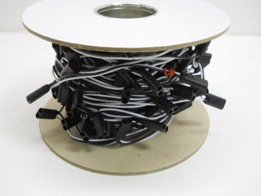 150 Count 2-Prong Female Bullet Plugs 16G Wire Harness Roll 100 ft. 8" Spacing