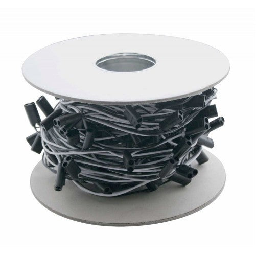 100 Count 2-Prong Female Bullet Plugs 16G Wire Harness Roll 100 ft. 12" Spacing