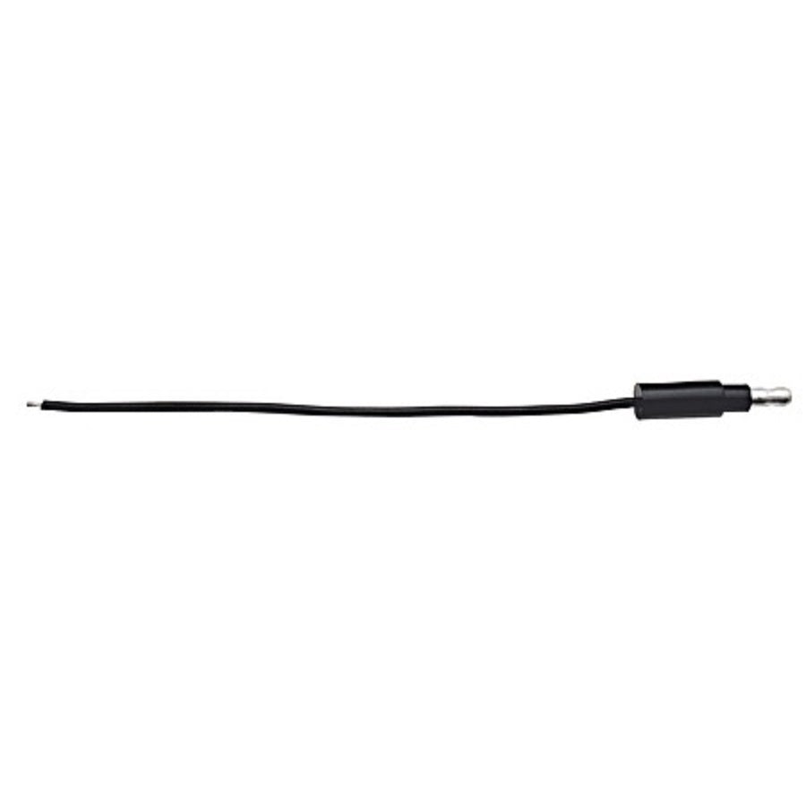 1 ea. Male Black & White 6" Single Lead Wire w/.180 Bullet Termination