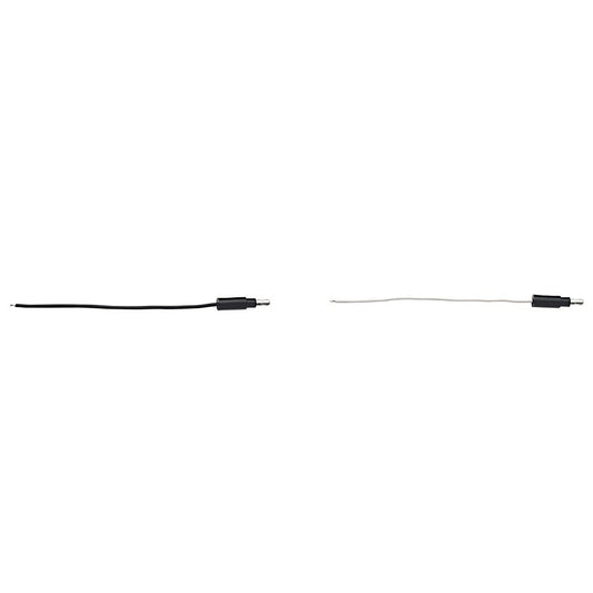 1 ea. Male Black & White 6" Single Lead Wire w/.180 Bullet Termination