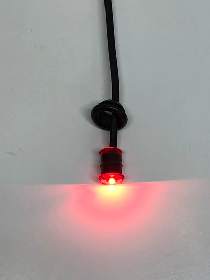 One 3/4" Red LED Side Marker Clearance Lights Truck Trailer RV