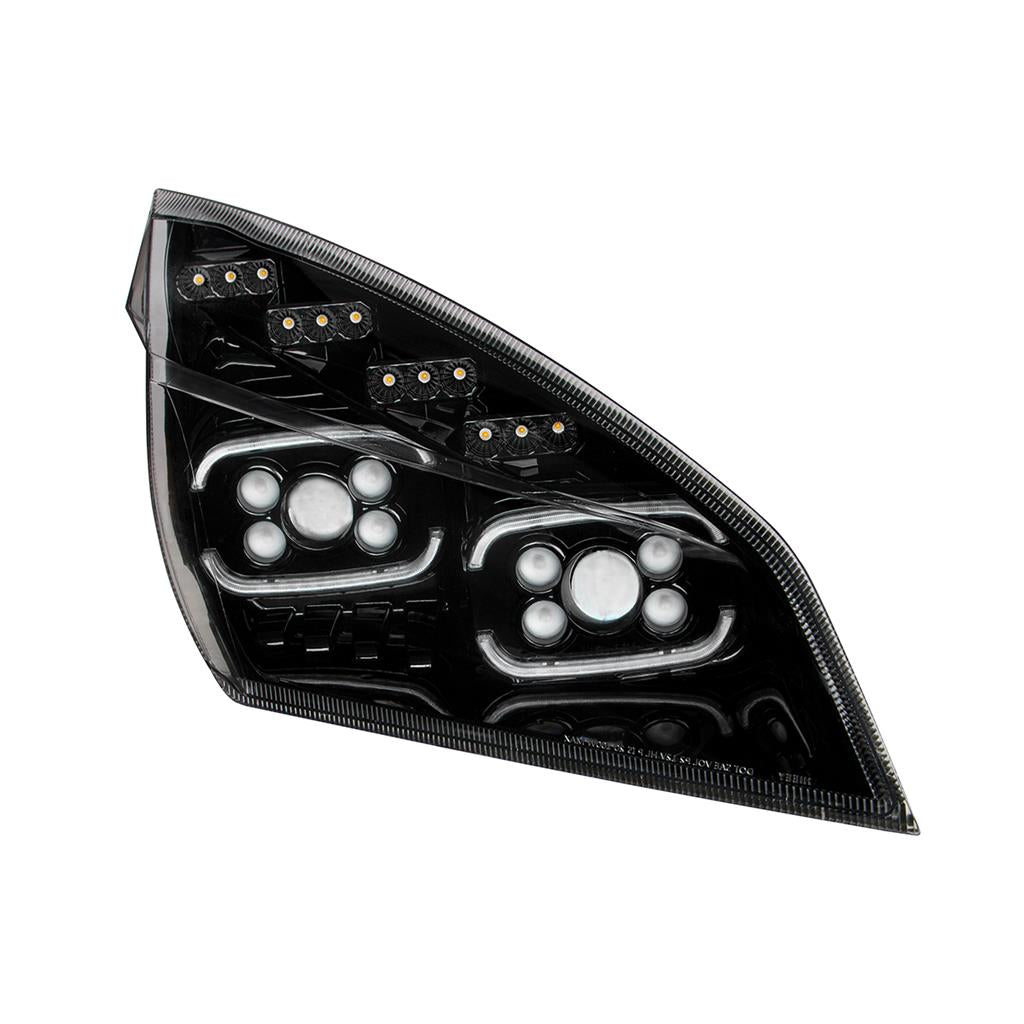 Blackout 10 LED Projector Headlight LED Sequential Turn, DRL FL 2018-22 Cascadia