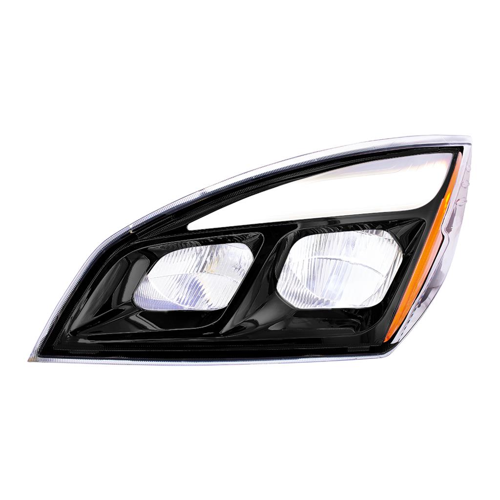 Blackout All LED Headlight For 2018-22 Freightliner Cascadia Passenger & Driver