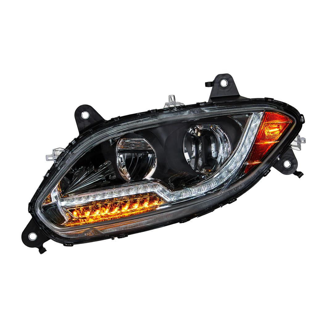 1 Pair of "Blackout" LED Headlight For 2018-22 International LT Truck RH and LH
