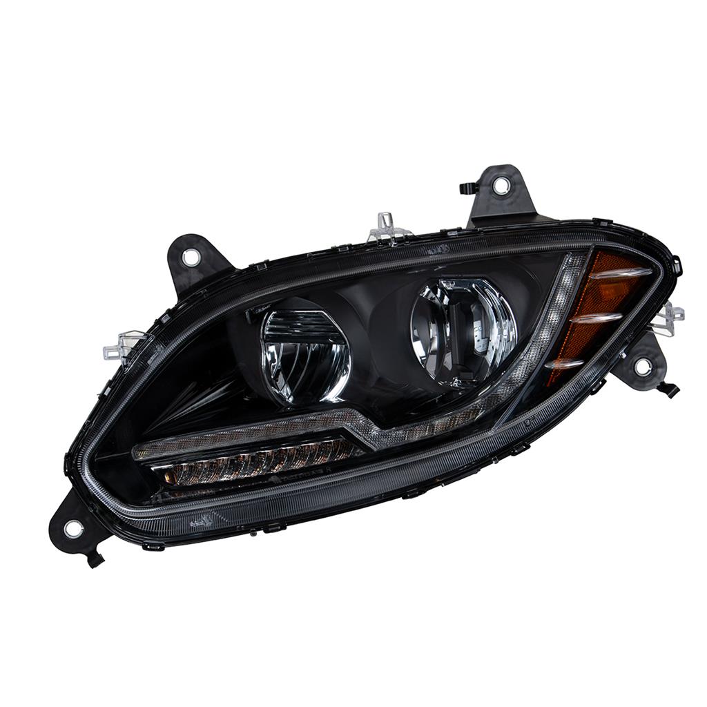 1 Pair of "Blackout" LED Headlight For 2018-22 International LT Truck RH and LH