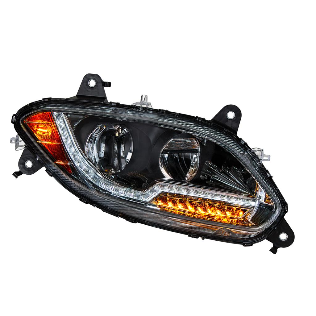 1 Pair of "Blackout" LED Headlight For 2018-22 International LT Truck RH and LH