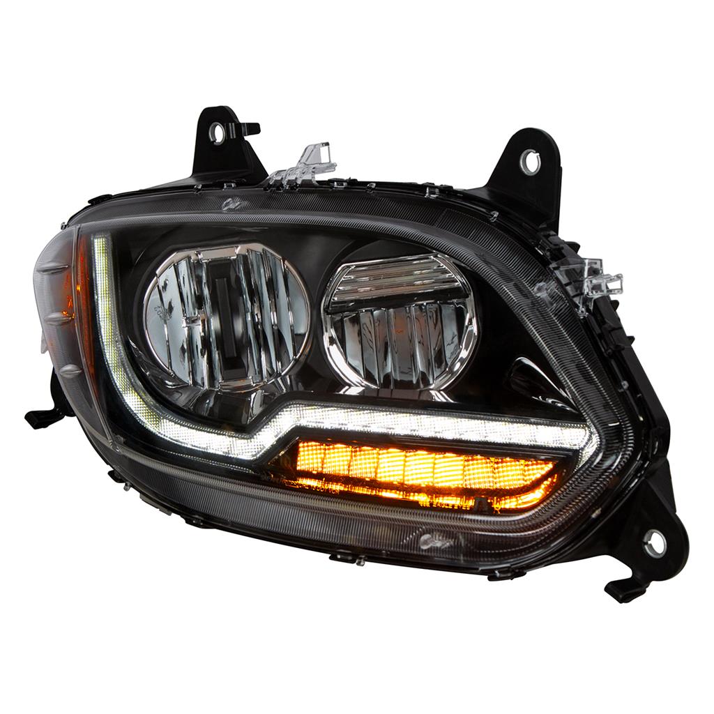 1 Pair of "Blackout" LED Headlight For 2018-22 International LT Truck RH and LH