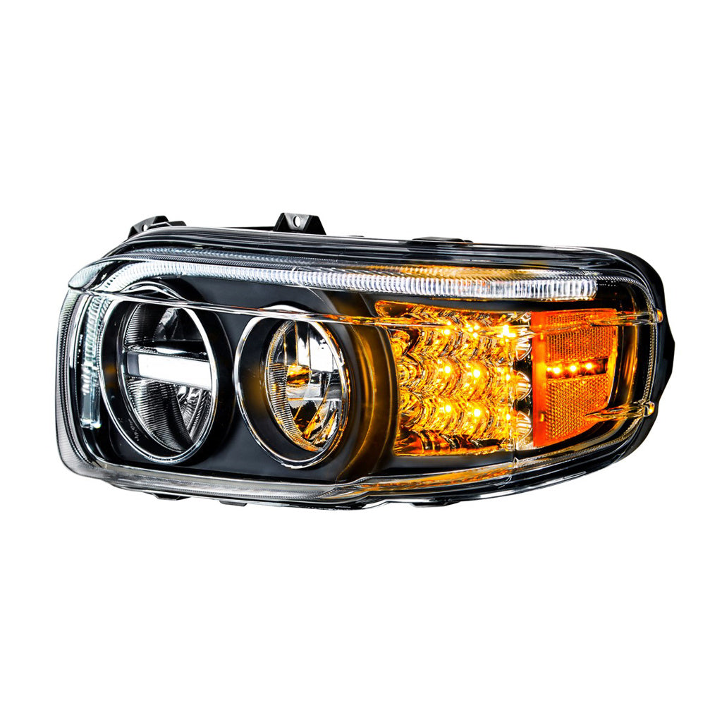 Blackout LED Headlights Peterbilt 388 (2008-15) 389 (2008-23) Driver & Passenger