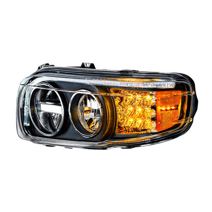 Blackout LED Headlights Peterbilt 388 (2008-15) 389 (2008-23) Driver & Passenger