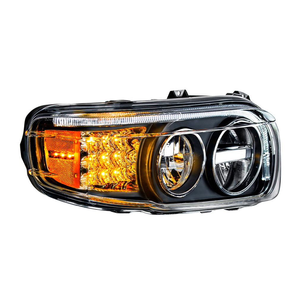 Blackout LED Headlights Peterbilt 388 (2008-15) 389 (2008-23) Driver & Passenger