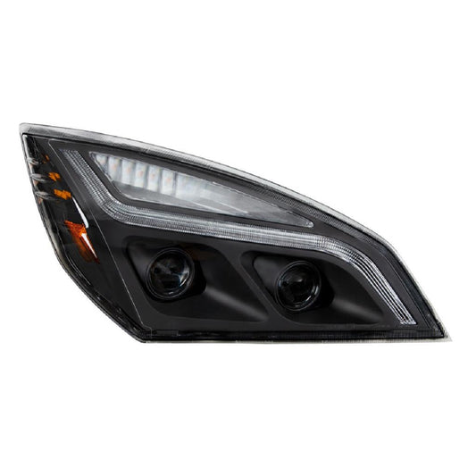 Blackout LED Headlight W/LED Position Light 2018-21 Freightliner Cascadia LH RH