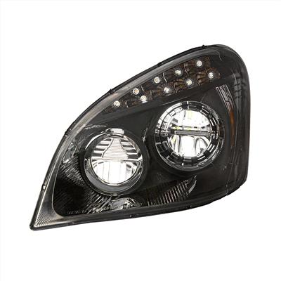 Blackout LED Headlight For 2008-2017 Freightliner Cascadia Driver & Passenger