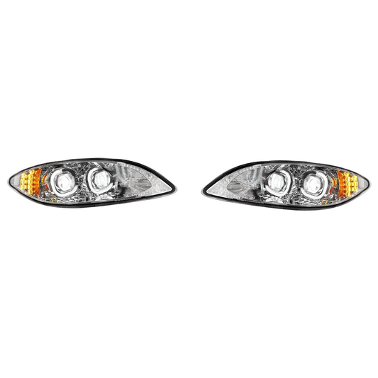 Chrome LED Headlight For 2006-2017 Fits International Prostar RH And LH Side