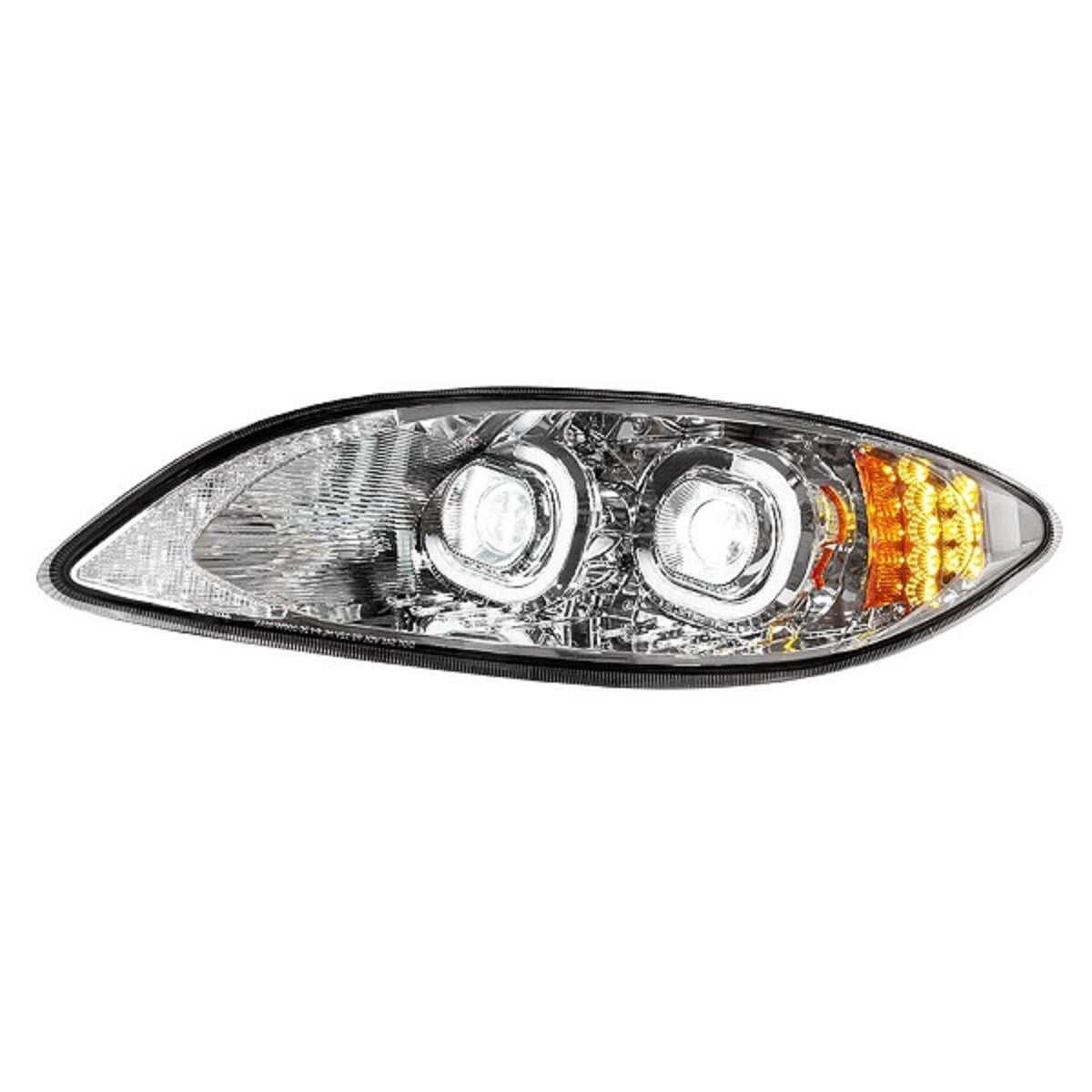 Chrome LED Headlight For 2006-2017 Fits International Prostar RH And LH Side