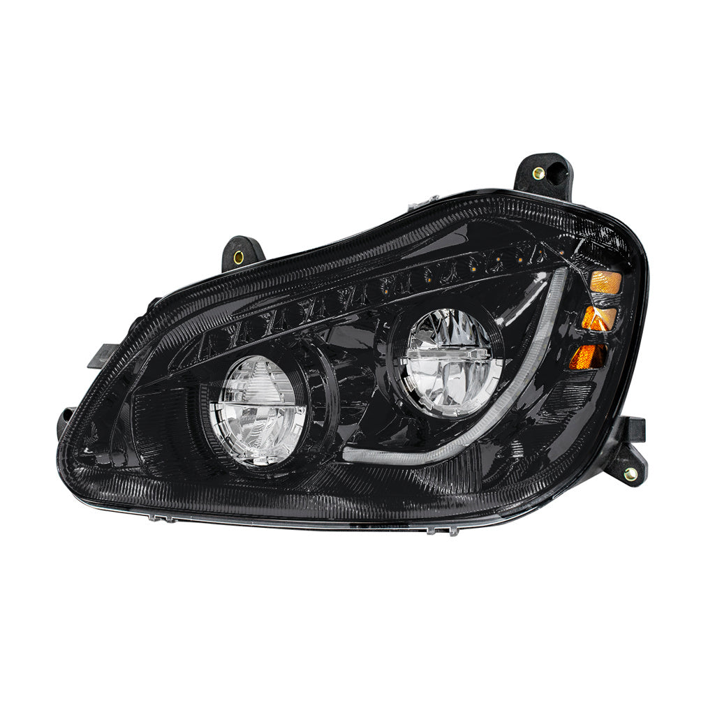 Blackout LED Headlights fits Fits Kenworth T680 2013-21 Driver & Passenger