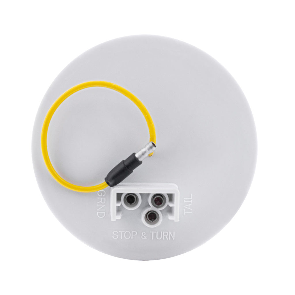 19 LED 4" Round Dual Color Amber Turn to White Auxiliary
