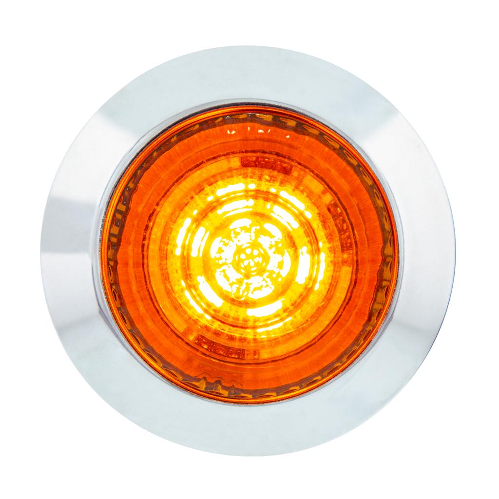 6 LED 1-1/4" Dual Function Light (Combo Clearance/Turn)-Amber LED/Amber Lens