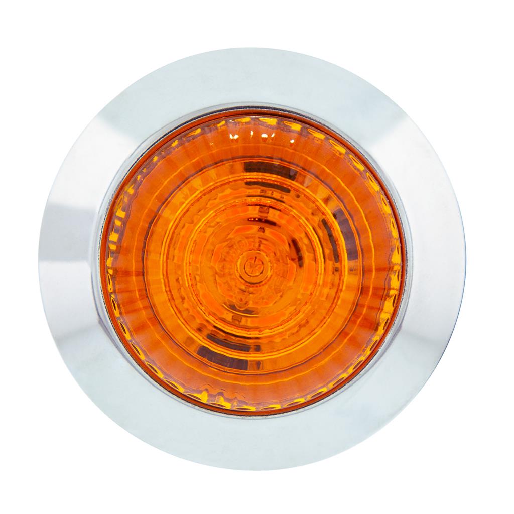 6 LED 1-1/4" Dual Function Light (Combo Clearance/Turn)-Amber LED/Amber Lens