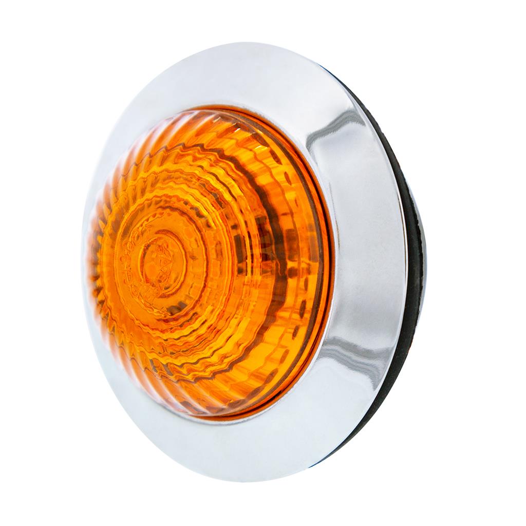 6 LED 1-1/4" Dual Function Light (Combo Clearance/Turn)-Amber LED/Amber Lens