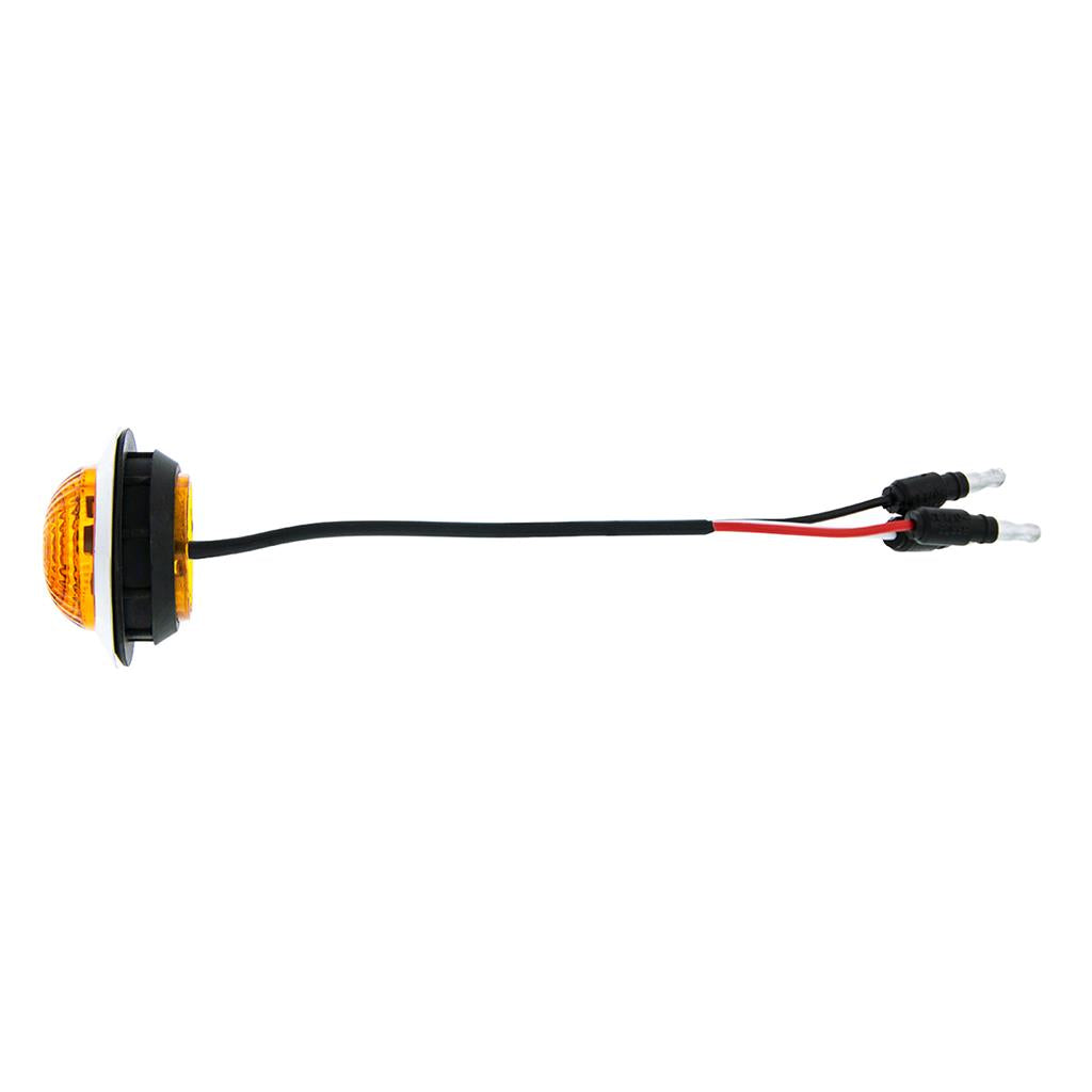 6 LED 1-1/4" Dual Function Light (Combo Clearance/Turn)-Amber LED/Amber Lens