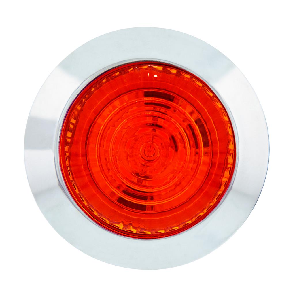 6 LED 1-1/4" Dual Function Light (Combo Clearance/Turn)-Red LED/Red Lens