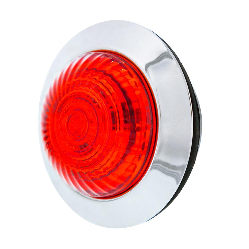 6 LED 1-1/4" Dual Function Light (Combo Clearance/Turn)-Red LED/Red Lens