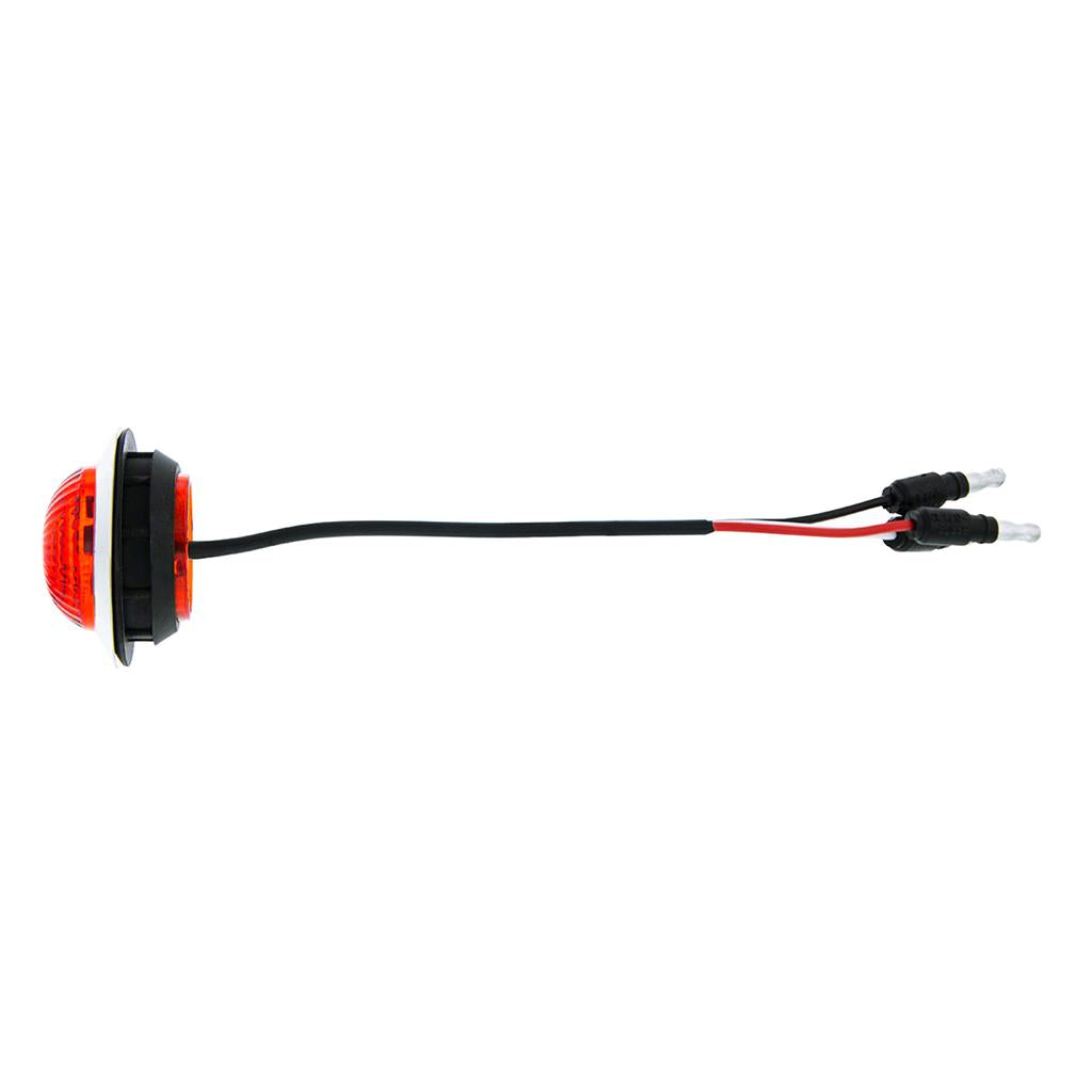 6 LED 1-1/4" Dual Function Light (Combo Clearance/Turn)-Red LED/Red Lens
