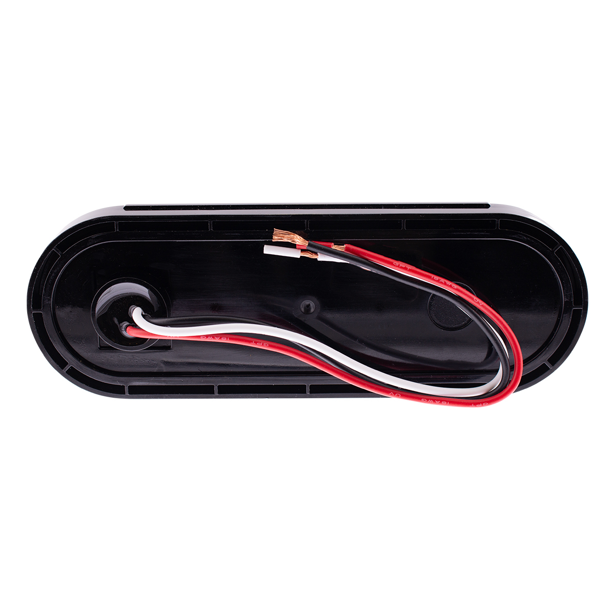 10 LED 6" Oval Light (Stop, Turn & Tail) With Heated Lens - Red LED/Red Lens