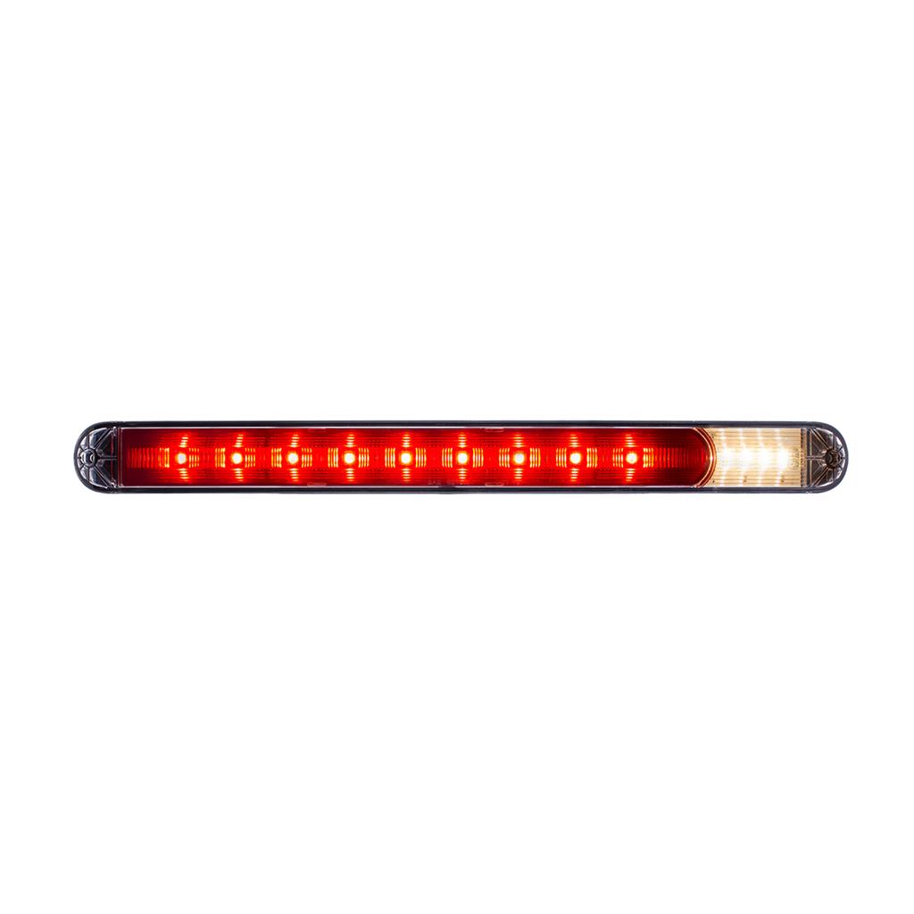 One Pair of Red 9 LED 17" Light Bars With 4 White LED Back Up Light