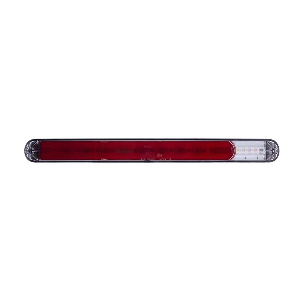 One Pair of Red 9 LED 17" Light Bars With 4 White LED Back Up Light