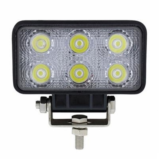 6 High Power LED 4.5" L x 2.4" H Rectangular Driving/Work Light