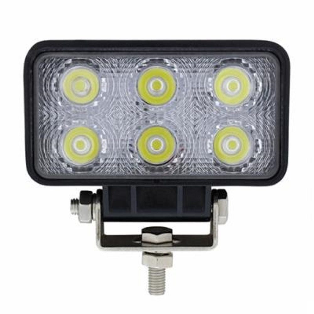 6 High Power LED 4.5" L x 2.4" H Rectangular Driving/Work Light