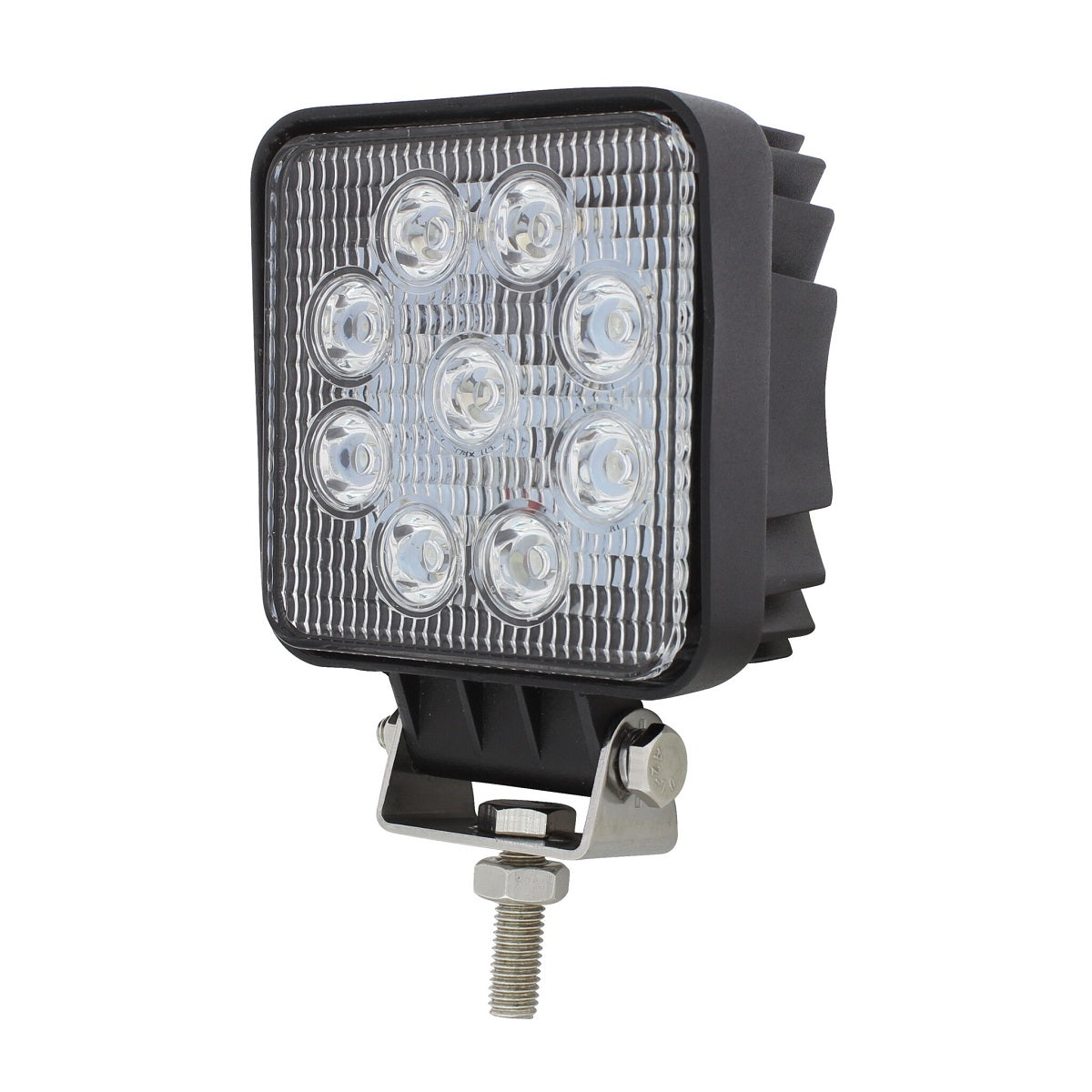 4 1/4" Square 9 High Power 3 Watt LED Work Light 1700 Lumen 12V-30V DC voltage