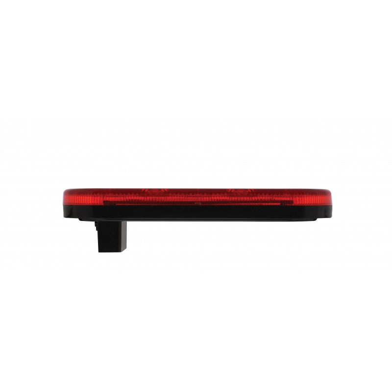 (2) 6" Oval Red 7 LED Trailer Truck Brake Stop Turn Tail Lights / Grommets