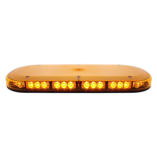42 High Power LED Micro Warning Light Bar with Amber Lens - Permanent Mount