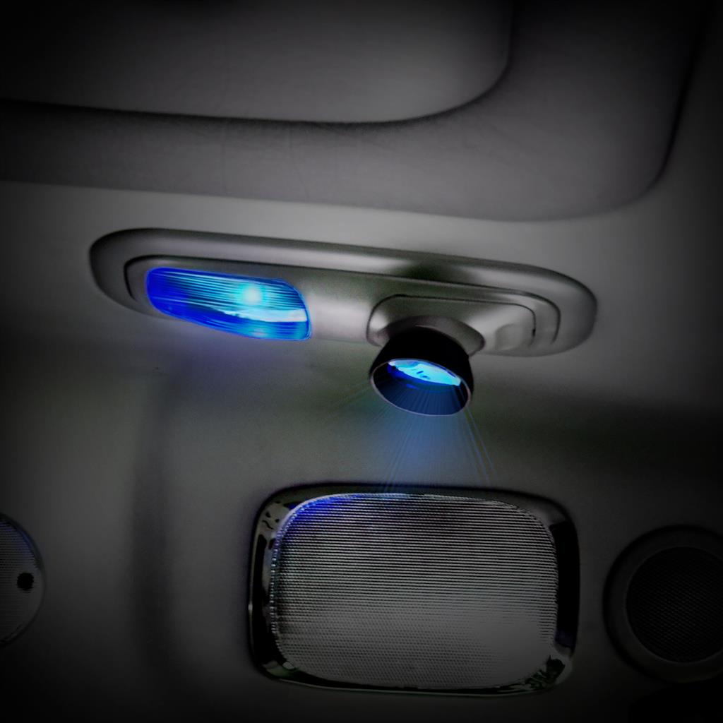 Rectangular Dome Light Lens and Round map Light Lens For 2006+ Peterbilt - Blue