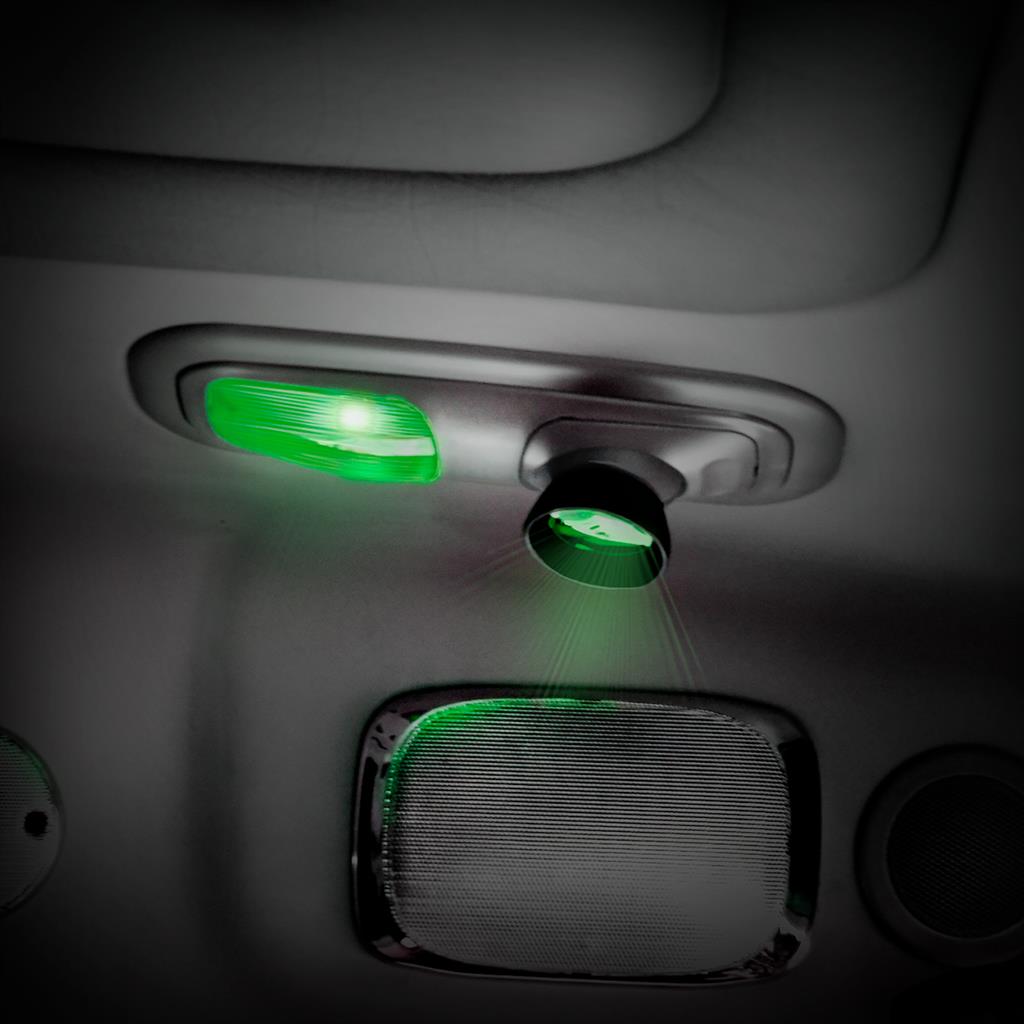 Rectangular Dome Light Lens and Round map Light Lens For 2006+ Peterbilt - Green