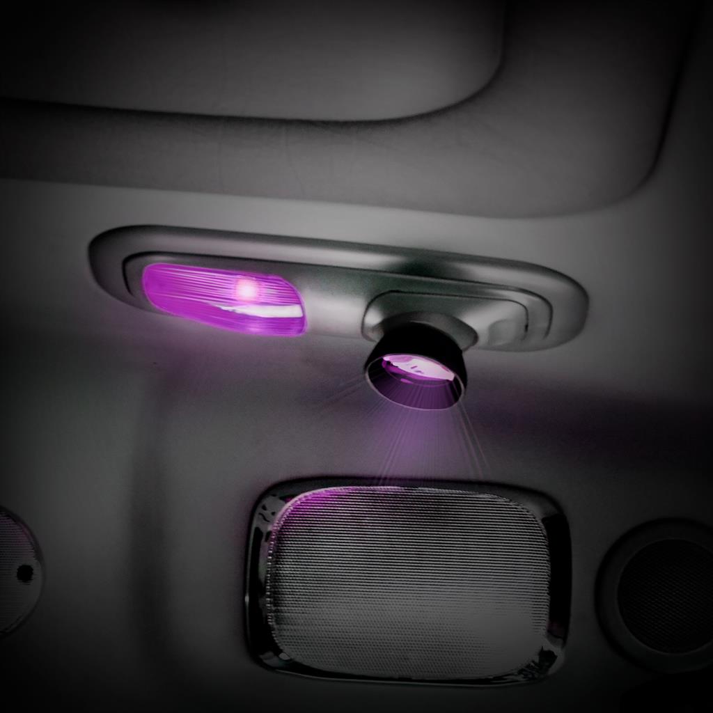 Rectangular Dome Light Lens and Round map Light Lens For 2006+ Peterbilt Purple