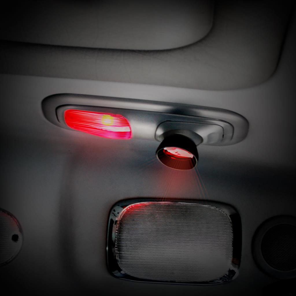 Rectangular Dome Light Lens and Round map Light Lens For 2006+ Peterbilt - Red