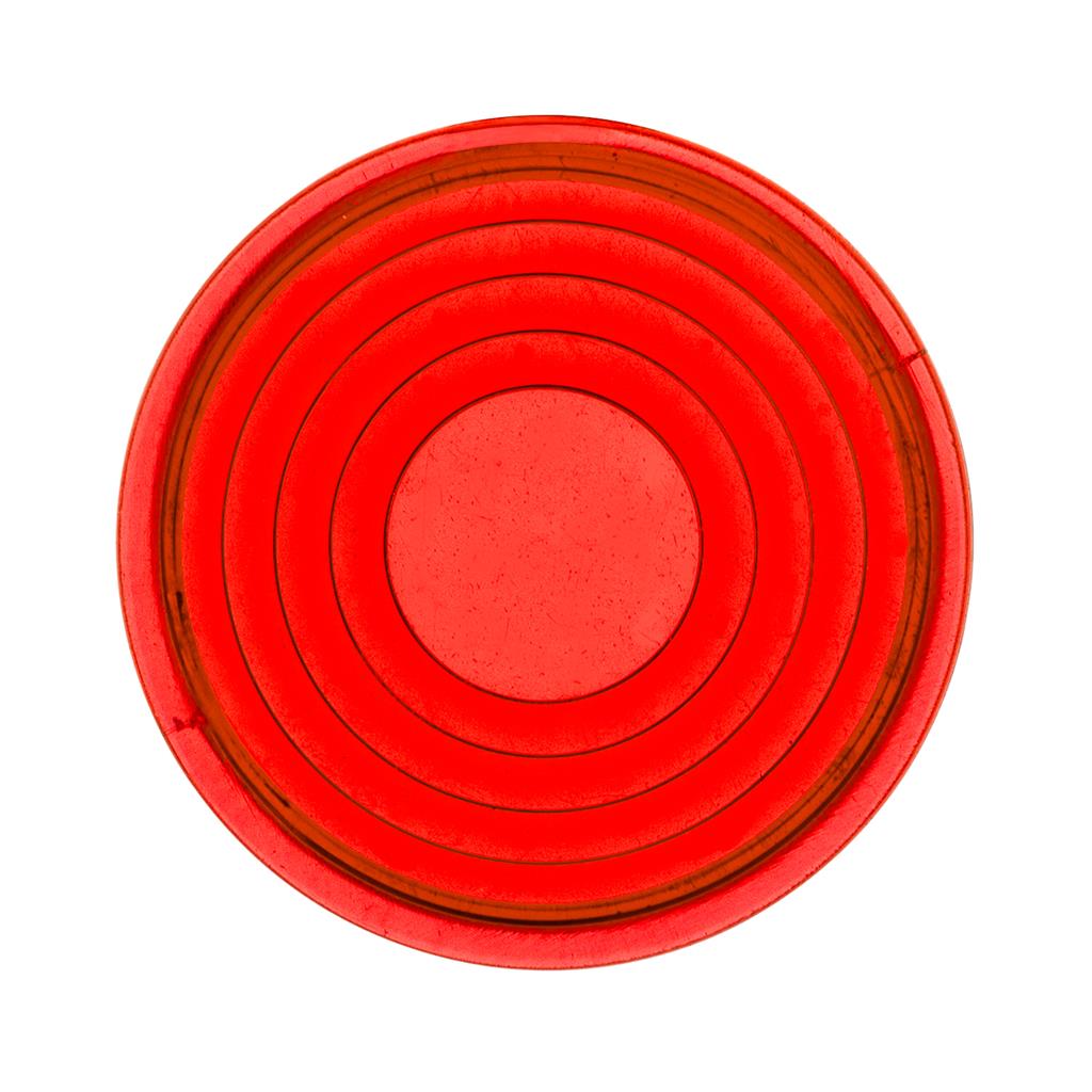 Rectangular Dome Light Lens and Round map Light Lens For 2006+ Peterbilt - Red