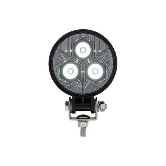 3 High Power LED Round Compact Work Spot Light Truck Tractor RV Trailer