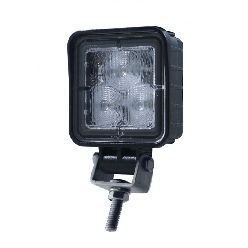 Compact Square White 3 LED High Power Utility Work Light  / 9 Watt / 12V - 36V