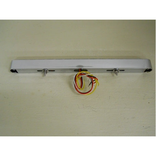 12" Amber 14 LED Strobe Safety Warning Flasher Light / Chrome Base / 6 Way Flash