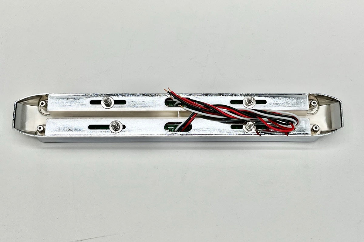 DUAL 14 LED 12" LIGHT BARS - AMBER & RED LED/AMBER & RED LENS