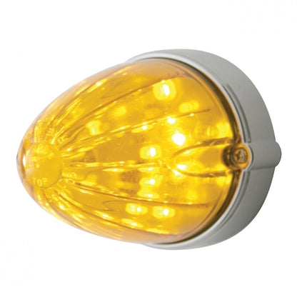 (1) 19 Amber LED's/Amber Lens Watermelon Grakon 1000 Flush Mount Truck Light Kit