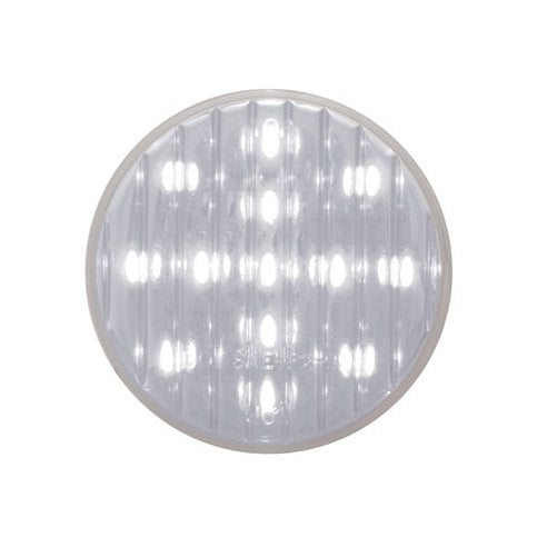 (2) White 2.5" Round 13 LED Custom Mini Reverse Backup Lights / Grommets / Wires