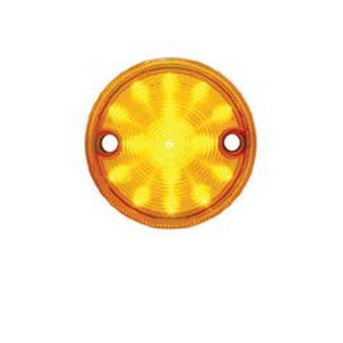 Amber 3" Round Surface Mount 15 LED Side Marker Clearance Light