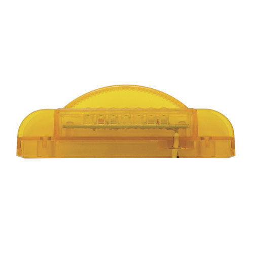 Amber 7 LED 4" Slim Truck Trailer Side Marker Clearance Light / Amber Lens